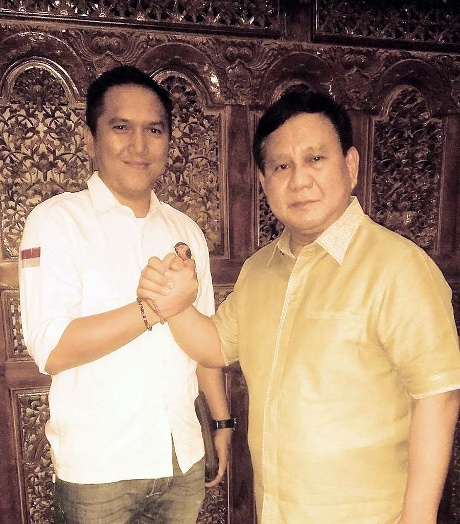 Bastian P. Simanjuntak, Presiden GEPRINDO, bersama Bapak Prabowo Subianto